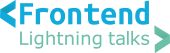 Frontend Lightning Talks logo - transparant